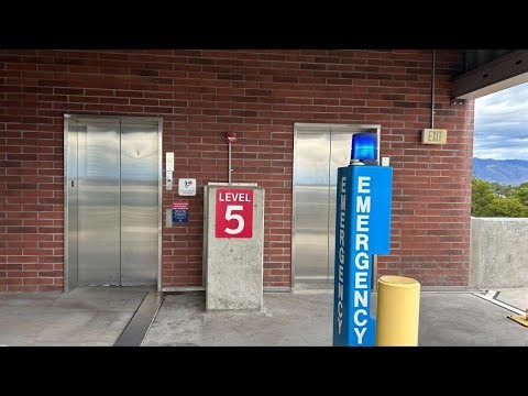 Custom Thyssenkrupp Traction Elevators, South Stadium Parking Garage, The U of A, Tucson, AZ