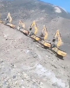 40K views · 449 reactions | The great excavator migration! Follow @diggersanddozers and click the link in our bio! #excavator #trucks #drone #mavic #phantom4 #dji #aerialphotography #heavyequipment #heavymachinery #constructionequipment #constructionmachinery #construction #demolition #quarry #mining #diesel #oilandgas #machine #machinery #operator #london #truck #18wheeler #photography | Diggers & Dozers | Facebook