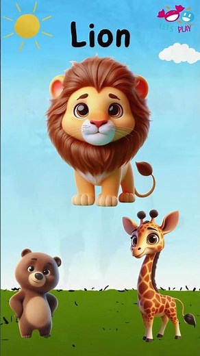 Wild animals Names and Sounds for Kids to Learn ,Learning Wild animals Names and Sounds for Children