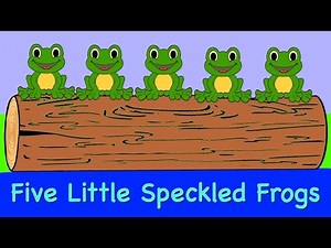 Five Little Speckled Frogs | COUNTING SONG | NURSERY RHYME @rainbowrabbitsongs #rainbowrabbitsongs