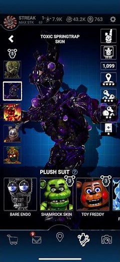 All Springtrap skins in [FNAF AR]