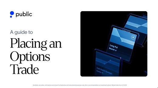 Place your first options trade | Public