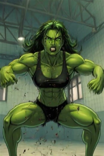 She hulk Transformation animation muscle growth