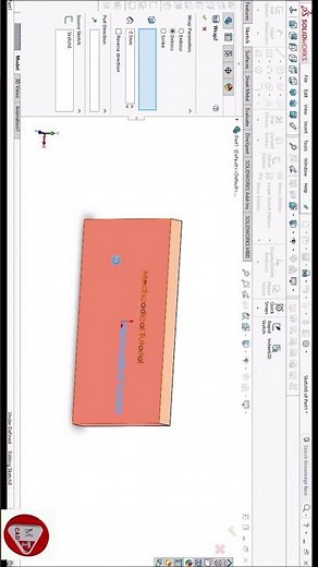 Engraving Or Deboss in SolidWorks