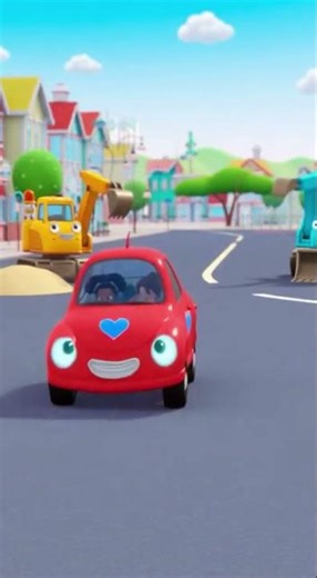 Helping Car — always there when friends need a lift! 🚗💖🏫