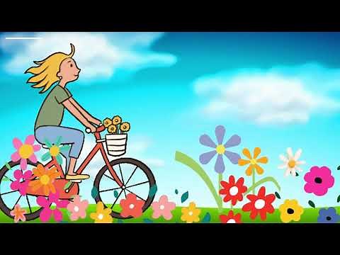 MUSINEI - BACKGROUND PRIMAVERA - Fundo Infantil Animado para Aula Virtual com Fundo Musical #flores