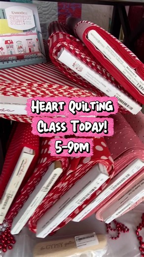Join Our Heart Quilting Class Tonight!
