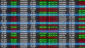 Stock prices on LCD panels are constantly changing