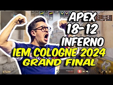 CS2 POV Vitality apEX (18/12) vs apEX (Inferno) IEM Cologne 2024 Grand final