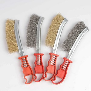 [Hot Item] Rust Copper Brass Plated Plastic Handle Steel Wire Brushes