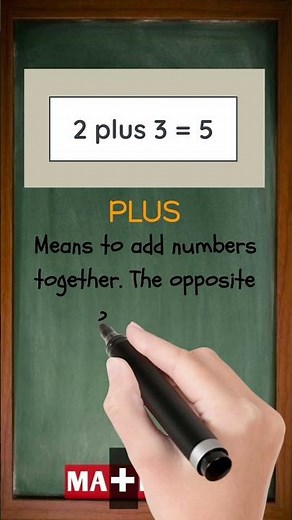 What is a Plus in Math? | Simple Word, Big Impact!