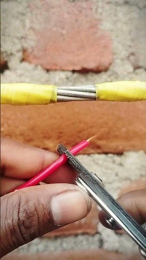 How Electricians Wrap Electrical Tape Perfectly |Proper Insulation Method #shortvideo​ #tape​ #wire​