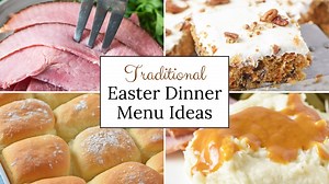 Planning your Easter menu this weekend? Find ideas for appetizers, main dishes, sides, breads, and desserts! https://adventuresofmel.com/easter-dinner-menu-ideas/ | Adventures of Mel | Facebook