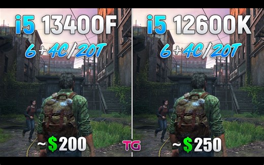 i5-13400F vs i5-12600K | 1080p分辨率10款游戏对比测试 | 作者：Testing Games