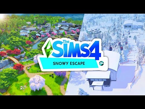 The Sims 4 Snowy Escape World Review | Mt. Komorebi🌸❄️