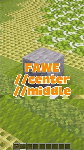 FAWE //center //middle 💯 #minecraft #building