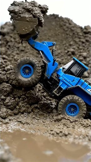 Tiny Loader VS Giant Mud Pile! 🚧 Epic RC Construction Action!