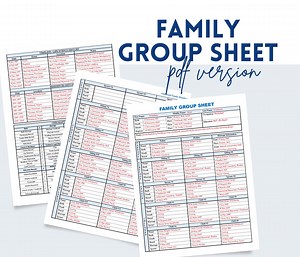 Printable Family Group Sheets PDF | Genealogy Form | Family History | Ancestor Profile Template | Biography Page | Family Research Ancestry - Etsy Australia