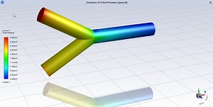✅ Ansys Fluent | Y-Shaped Pipe Simulation - CFD.NINJA