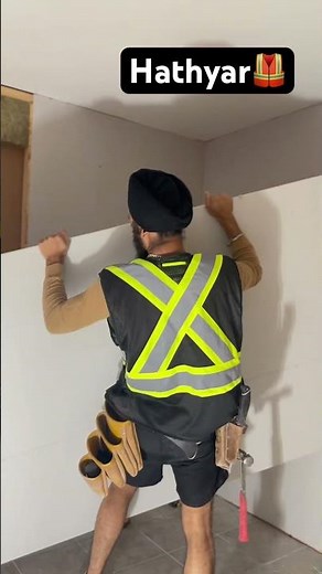 How to installing the vertical drywall #drywallfinis#construction#hardworkworks#sidhumoosewala