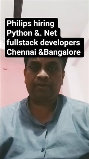 Philips Hiring Software Developers 🔥 React .NET Python SQL | Bangalore & Chennai