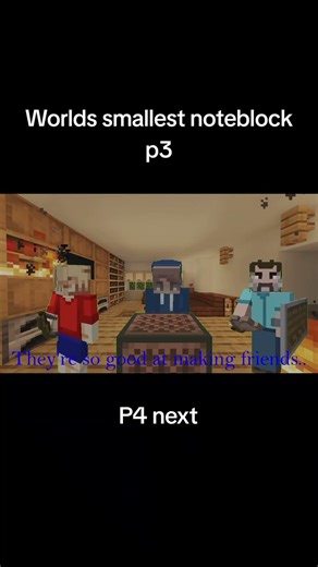 Worlds smallest Noteblock P3 #minecraft #parody