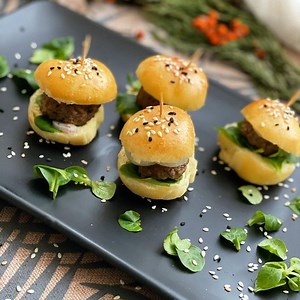 Recette Minis burgers à la pâte de pizza sur Chefclub daily