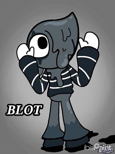 " Blot the Ink Blob "(Part 21) SpeedPaint Video🖤 #dandysworld