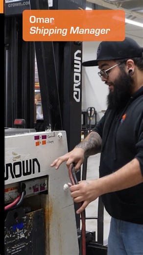 Quick forklift battery label improvement at our print shop