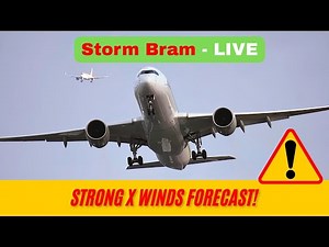 Storm Bram Live from Manchester Airport | Tue 9th Dec '25 | Manchester / Ringway / EGCC