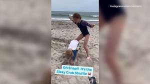 Rob Marciano takes his children to the beach amid divorce