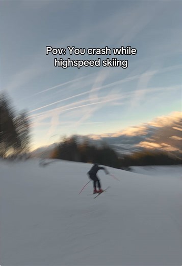 High-Speed Skiing Crash: An Intense POV Experience