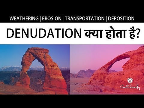 What is DENUDATION? | DENUDATION क्या होता है? | Phases, Examples | Weathering, Erosion,Exfoliation?
