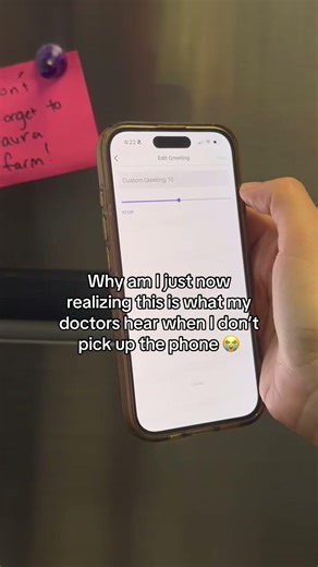 I genuinely forgot that this was still my voicemail greeting 😭