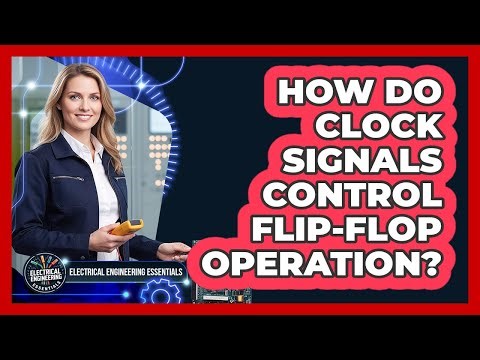 How do clock signals control flip-flop operation?