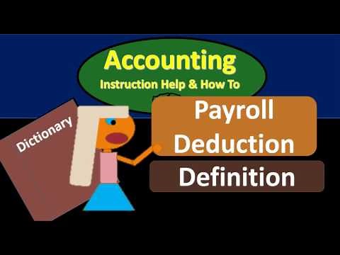 Payroll Deduction Definition - What are payroll deductions?