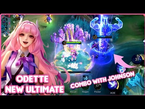 ODETTE NEW ULTIMATE COMBO WITH JOHNSON ~ MLBB