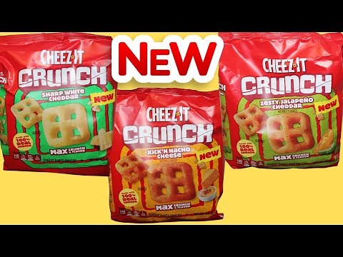 Cheez-It Crunch: Sharp White Cheddar, Kick’n Nacho Cheese & Zesty Jalapeno Cheddar Review