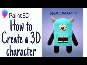 Create a 3D character in paint 3D 🎃🎃