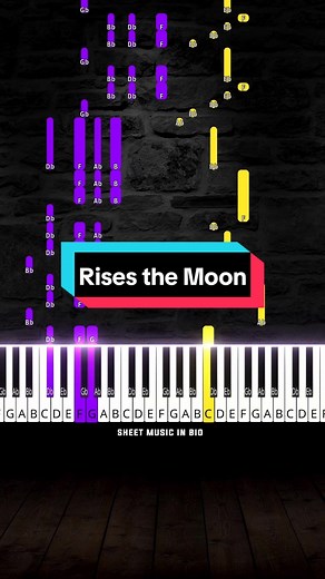 Rises the Moon - Liana Flores Medium Piano Tutorial