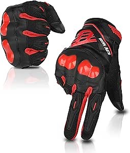 IRON JIA'S Motorcycle Gloves Full Finger for Road Racing Bike Summer Spring Motorcycle Powersports Durable Gear Support Touch Screen