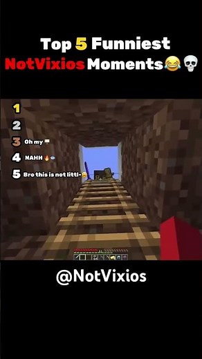 Top 5 Funniest NotVixios Clips from Minecraft! 😂💀