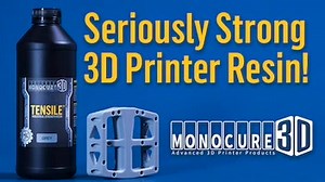 Meet TENSILE: Industrial Strength 3D Printer Resin (Full video, click the link below.) https://www.kickstarter.com/projects/monocure-3d/meet-tensile-industrial-strength-3d-printer-resin?ref=discovery_newest Introducing TENSILE™ - 3D Printing Resin designed for high-strength, low-flex parts for various applications and Industries. | Creative New Idea Gizmos