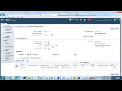 Create and Manage Suppliers in Oracle R12.2.4
