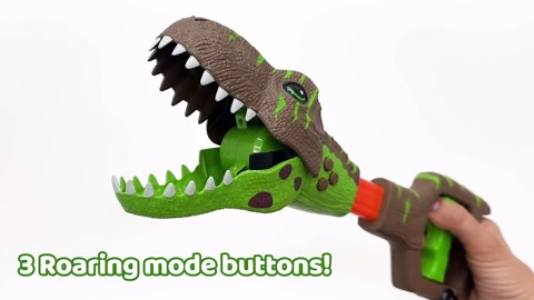 ArtCreativity Dinosaur Grabber Toy for Kids with Lights & 3 Roaring Sounds, Batteries Included, Cool Dinosaur Toys for Kids, Dinosaur Snapper T-rex Toys for Boys, Great Gift for Kids Ages 3+