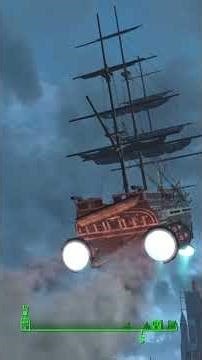 Watching the USS CONSTITUTION fly in Fallout 4