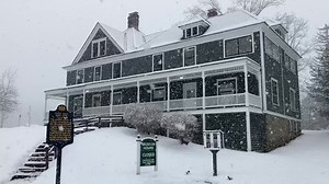 ⚠️ATTENTION⚠️ Due to inclement weather today, all winter bald eagle watching activities have been cancelled and the Zane Grey Museum will be closed. Several more inches of snow are expected throughout the early afternoon, so please be careful if you plan to travel or drive today. #UpperDelaware #ZaneGreyMuseum #WinterWeather Video Description: Zane Grey Museum, 3-story dark green house with white trim, on snow covered hill while flakes fall. Sign in front of house says, "Museum Hours Closed." |
