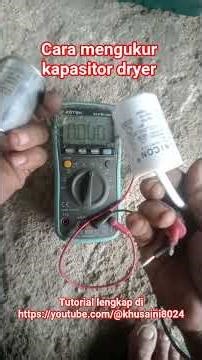 How to measure dryer capacitor #tutorial #service #dryer #don'tforgettosubscribe
