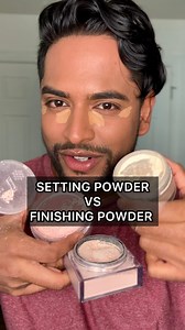 Let’s learn how to use Setting Powder & Finishing Powder properly 👍🏽 Setting and Finishing Powders are two different things. Their purpose, way of application, formula and consistency is also very different. Setting powder is used to set creams and lock them in. Finishing powders are used to finish a look (think FILTER at the end of makeup). Finishing powders should not (❌) be used to set the face. A few makeup tips to remember: - pick a setting powder without Silica to avoid flashback - the s