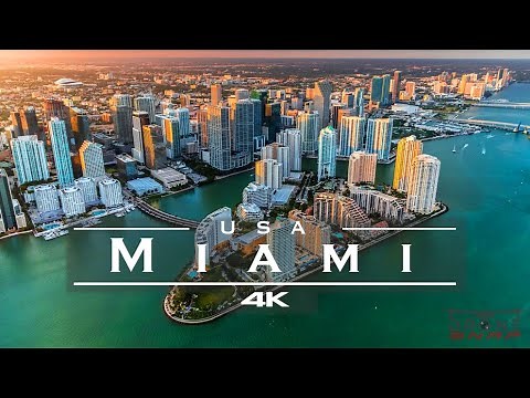 Miami, USA 🇺🇸 - by drone [4K]